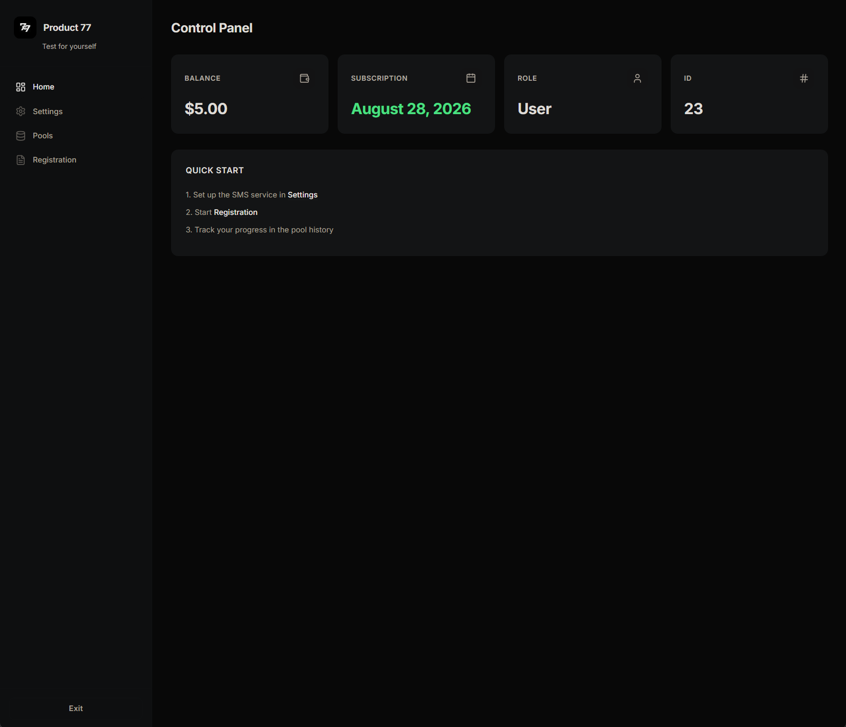 Product screenshot